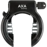 Axa Ringschloß Solid Plus - mit Schutzblechbefestigung - Schwarz (Werkstattverpackung)