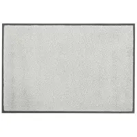 Otto Home Fußmatte "Lavea" Gr. 60, grau, B:60cm H:9mm L:90cm, Kunstfaser, Teppiche, Fußmatte, Schmutzfangmatte, Uni-Farben, In- und Outdoor-Teppich, waschbar