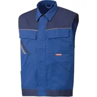 Planam Weste Highline Gr. 2XL kornblau/marine/zink