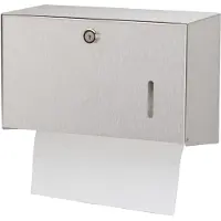 Ophardt hygiene ingo-man HS 15 Handtuchpapierspender 152100 , Edelstahl, geschliffen, mit Edelstahl-Frontklappe, E E