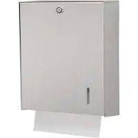 Ophardt hygiene ingo-man HS 31 Handtuchpapierspender 297100EE , Edelstahl, geschliffen, mit Edelstahl-Rückwand, EE