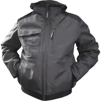 Dassy Austin Canvas Winterjacke SCHWARZ Gr.XL Länge: STANDARD