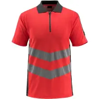 Mascot Warnschutz Polo-Shirt MURTON SAFE SUPREME 50130 Gr. 2XL hi-vis rot/dunkelanthrazit