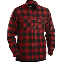 Blakläder Baumwollflanellhemd - XXL - rot / schwarz