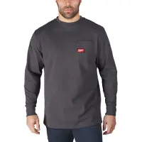 Milwaukee Arbeits-Langarmshirt WTLS mit UV-Schutz Gr. L schwarz