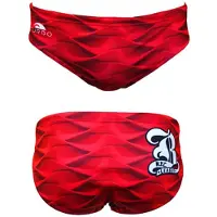 Turbo Red Waves Badeslip