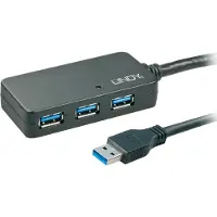 Lindy 43159, USB 3.2 Gen 1 (3.1 Gen 1) Type-A, USB 3.2 Gen 1 (3.1 Gen 1) Type-A, 5000 Mbit/s, Schwarz, Kunststoff, Rundkabel