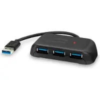 Speedlink SNAPPY EVO, USB 3.2 Gen 1 (3.1 Gen 1) Type-A, USB 3.2 Gen 1 (3.1 Gen 1) Type-A, USB 3.2 Gen 1 (3.1 Gen 1) Type-C, 5000 Mbit/s, Schwarz, 0,2 m, 80 mm