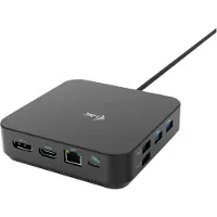I-Tec USB-C HDMI Dual DP Docking Station with Power Delivery 100 W + Universal Charger 100 W, Kabelgebunden, USB 3.2 Gen 1 (3.1 Gen 1) Type-C, 100 W, 10,100,1000 Mbit/s, Schwarz, 10 Gbit/s