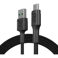 Green Cell KABGC20, 1,2 m, USB A, Micro-USB B, USB 2.0, 0,48 Gbit/s, Schwarz