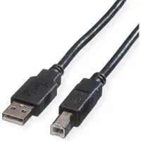 Secomp ROLINE GREEN USB 2.0 Kabel, Typ A-B, schwarz, 1,8 m