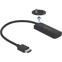 DeLOCK Adapter HDMI-A Stecker zu USB Type-C Buchse (DP Alt Mode) 4K 60 Hz, HDMI Typ A (Standard), USB Typ-C, Männlich, Weiblich, Gerade, Gerade