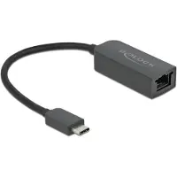 DeLOCK USB Typ-C zu 2,5 Gigabit LAN Adapter kompakt, Netzwerkadapter