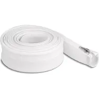 DeLOCK Geflechtschlauch mit Reissverschluss hitzebeständig 3 m x 50 mm weiss