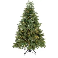 50nrth Evergreen Weihnachtsbaum Roswell Kiefer inkl. LED 150 cm Hoch Ø 101 cm