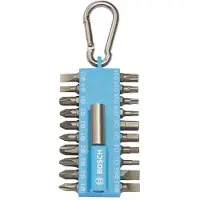 Bosch 21-teiliges Schrauberbit-Set mit Snap-hook, Hellblau - 2607002822