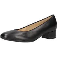 Ara Pumps "GRAZ", Damen, Gr. 9 (43), Leder, schwarz, Glattleder, Schuhe Pumps, Abendschuh, Festtagsschuh, Blockabsatz, glänzendes Detail am Absatz, Topseller