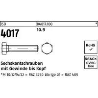 Reyher DIN 933 / ISO 4017 - Stahl 10.9 blank - M 24x35 - Sechskantschrauben mit Gewinde bis Kopf