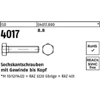 Reyher DIN 933 / ISO 4017 - Stahl 8.8 blank - M 48x170 - Sechskantschrauben mit Gewinde bis Kopf