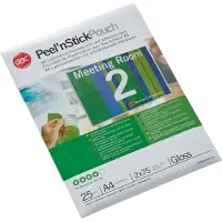 GBC A4 Selbstklebende Laminierfolien 2x75 Mikron 216x303 Mm 25 Einheiten