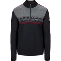 Dale of Norway - Pulli aus Merinowolle - Liberg Sweater M Dark Charcoal Smoke Redrose für Herren aus Wolle - Größe M - Grau