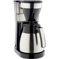 Melitta 1023-10, Filterkaffeemaschine, Gemahlener Kaffee, 1050 W, Schwarz, Edelstahl