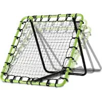 Exit Tempo Fußball Rebounder 100x100 cm, 7-fach verstellbar, auch für Handball und Volleyball, Training im Garten, mit Erdankern