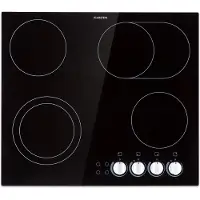 Klarstein Glaskeramik Kochfeld, Einbau-Kochfeld mit 4 Platten, 6100 W Elektro Kochfeld zum Kochen, Modernes Glaskeramikkochfeld, Glaskeramik Herdplatte mit 4 Kochfelder, Einbau Kochfeld Keramik