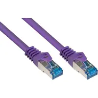 GOOD CONNECTIONS Alcasa Cat6a 5m, 5 m, Cat6a, S/FTP (S-STP), RJ-45, RJ-45, Violett