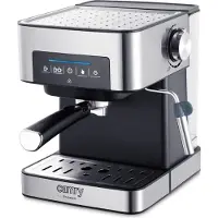 Camry Premium CR 4410, Espressomaschine, 1,6 l, Gemahlener Kaffee, 1000 W, Schwarz, Edelstahl