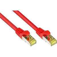 Alcasa 0.15m Cat7 RJ-45, 0,15 m, Cat7, S/FTP (S-STP), RJ-45, RJ-45, Rot