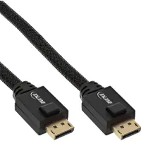 InLine DisplayPort Aktiv-Kabel, 4K2K, schwarz, vergoldete Kontakte, 15m, 15 m, DisplayPort, DisplayPort, Stecker, Stecker, 3840 x 2160 Pixel