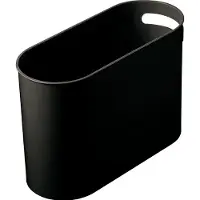Helit Papierkorb "the oval", 22 Liter, Formschöner Eimer im original Zeischegg-Design, aus hochwertigem Kunststoff, Farbe: schwarz