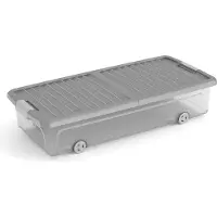 Kis ABM Italia SpA 8081000 0854, Aufbewahrungsbox, Grau, Transparent, Rechteckig, Einfarbig, Drinnen, Grau