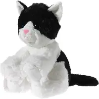Heunec MISANIMO Glitter-Kitty Babykatze schwarz/weiß Größe 24 cm