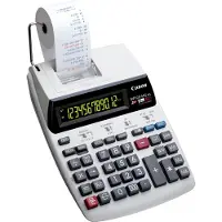 Canon MP120-MG ESII druckender Rechner, 12-stelliges Pure Green Display, Farbrollendrucker, Netzbetrieb inkl. Netzteil, für Buchhaltung/Kasse