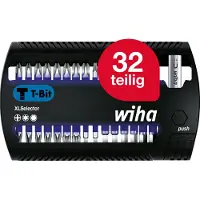 Wiha Bit Set XLSelector T-Bit 25 mm Phillips, TORX, Sechskant 32-tlg. 1/4"