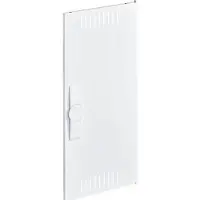 Hager FZ001NV1 Tür, univers, rechts, geschlitzt, RAL 9010, für Schrank IP3X, 500x300mm