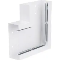 Hager BRS651705B9016 Flachwinkel aus Grundprofil BRS 66x170mm Oberteil 120mm Stahlblech verkehrsweiß