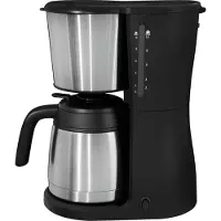 Gutfels Filterkaffeemaschine "COFFEE 2030", schwarz (schwarz, inox), 1,25 l, 12, Kaffeemaschinen, 1,25 L Glaskanne, 980 Watt, Filterkaffeemaschine