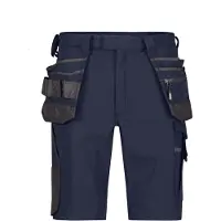 Dassy Aurax Stretch-Arbeitsshorts mit Holstertaschen Anthrazitgrau/Schwarz 67