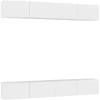 vidaXL TV-Schränke 4 Stk. Weiß 100x30x30 cm Holzwerkstoff