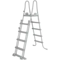 Bestway Schwimmbeckenleiter, Leiter, Blau, Weiß, Metall, Kunststoff, 1320 mm, 13,1 kg, Box