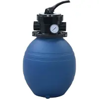 vidaXL Pool-Sandfilter mit 4-Wege-Ventil Blau 300 mm