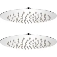 vidaXL Regenduschköpfe 2 Stk. Edelstahl Ø 20 cm