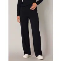 Base Level Treggings "Yarah", Damen, Gr. 38, Länge 32, blau (dunkelblau), Web, Obermaterial: 97% Polyester, 3% Elasthan, unifarben, loose fit lang, Hosen Treggings, mit elastischem Bund