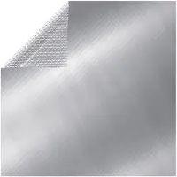 vidaXL Rechteckige Poolabdeckung 1000x600 cm PE Silbern