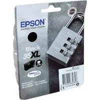 Epson Padlock 35XL Vorhängeschloss DURABrite Ultra Single Black Tinte, High (L) Yield, Schwarz, Tinte auf Pigmentbasis, 41,2 ml, 1 Stück(e), 2600 Seiten