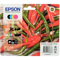 Epson Multipack 4-colours 503 XL Black/Std. CMY, High (L) Yield, Schwarz, Cyan, Magenta, Gelb, 9,2 ml, 9,9 ml, 1 Stück(e), Multipack