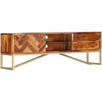 vidaXL TV-Schrank 140x30x45 cm Massivholz Akazie